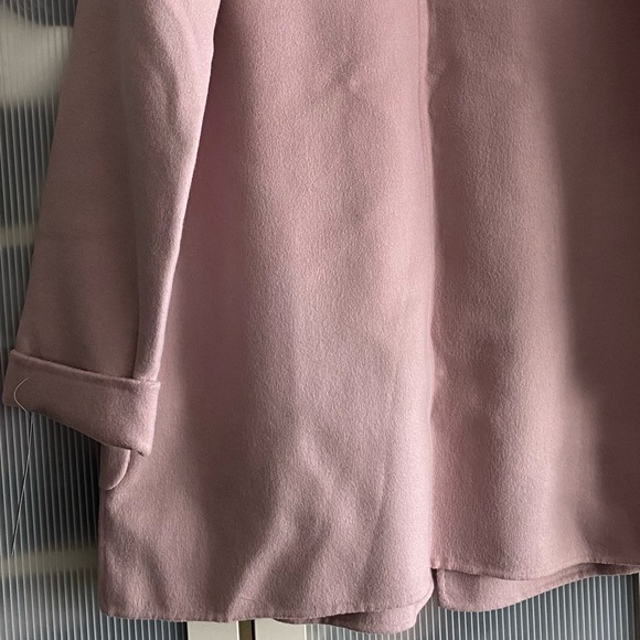 New Nuage Wool Blend Lapel Collar Duster Coat Size L|G - Picture 10 of 16